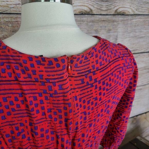 Cynthia Vincent Barneys New York Geometric Dress Medium - Picture 7 of 7